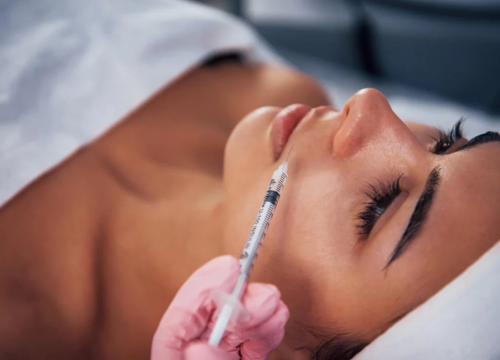 Beautifully balanced lips with advanced filler techniques.