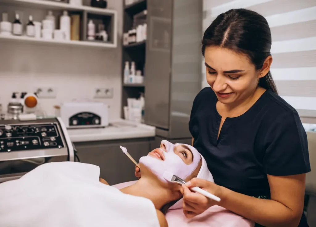 Glow naturally with our expert parlor facial treatments.